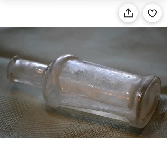 3 Vintage sea glass found apothecary bottles bundle blue collectible rare Hawaii
